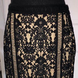 Bailey 44 Black/Beige Skirt